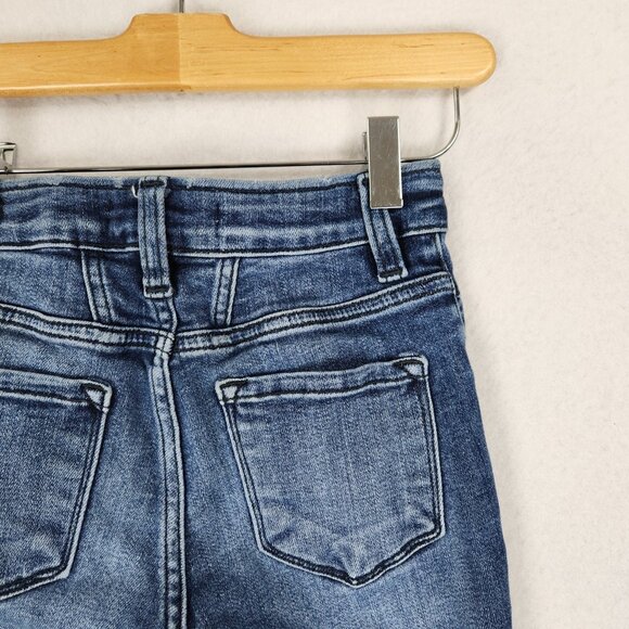 Kancan Jeans Girls 10 Blue Skinny Leg Snap Fly Classic Casual Ankle Denim Kids - Picture 9 of 13